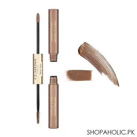 clarins paris brow duo, defines & fixes brows, 02 auburn main image