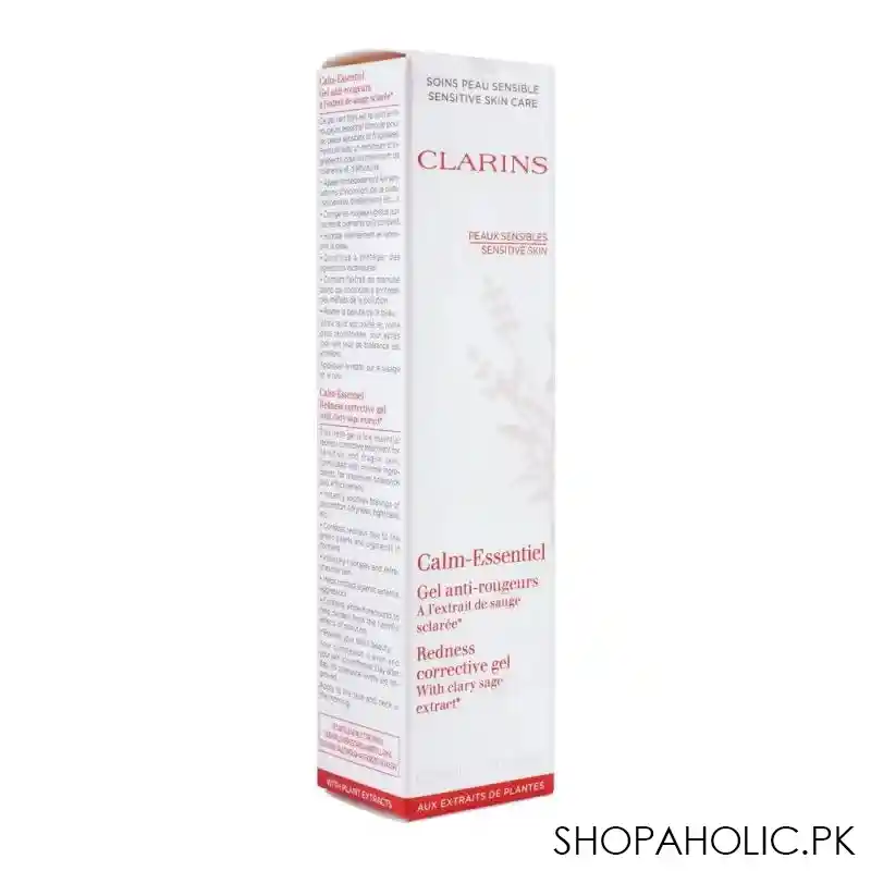 clarins paris calm essentiel redness corrective gel, with clary sage extract, 30ml image2