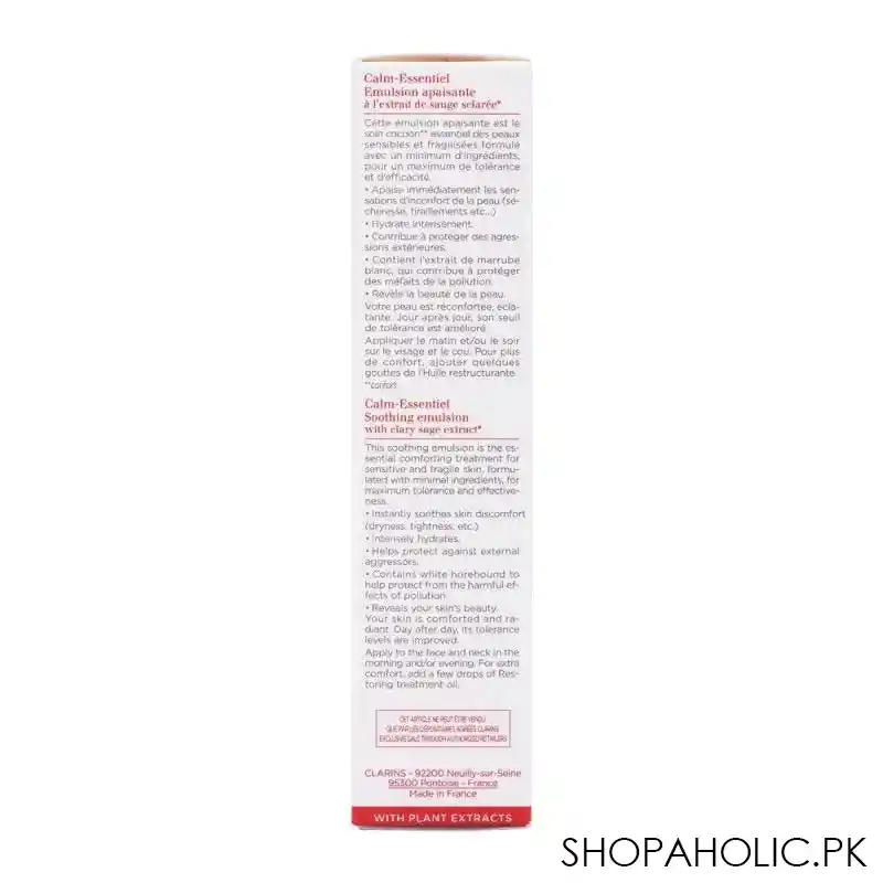 clarins paris calm essentiel soothing emulsion, with clary sage extract, 50ml image4