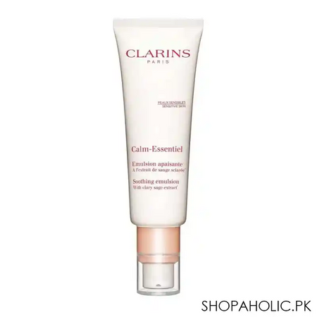 clarins paris calm essentiel soothing emulsion, with clary sage extract, 50ml main image