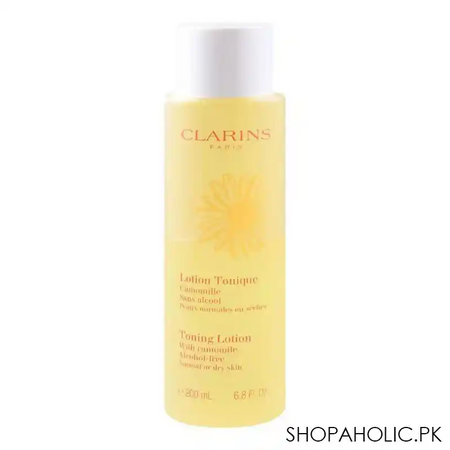 clarins paris camomile toning lotion, normal to dry skin, 200ml main image