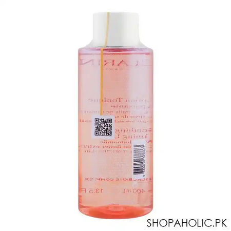 clarins paris chamomile & saffron flower extract soothing toning lotion, 400ml image2