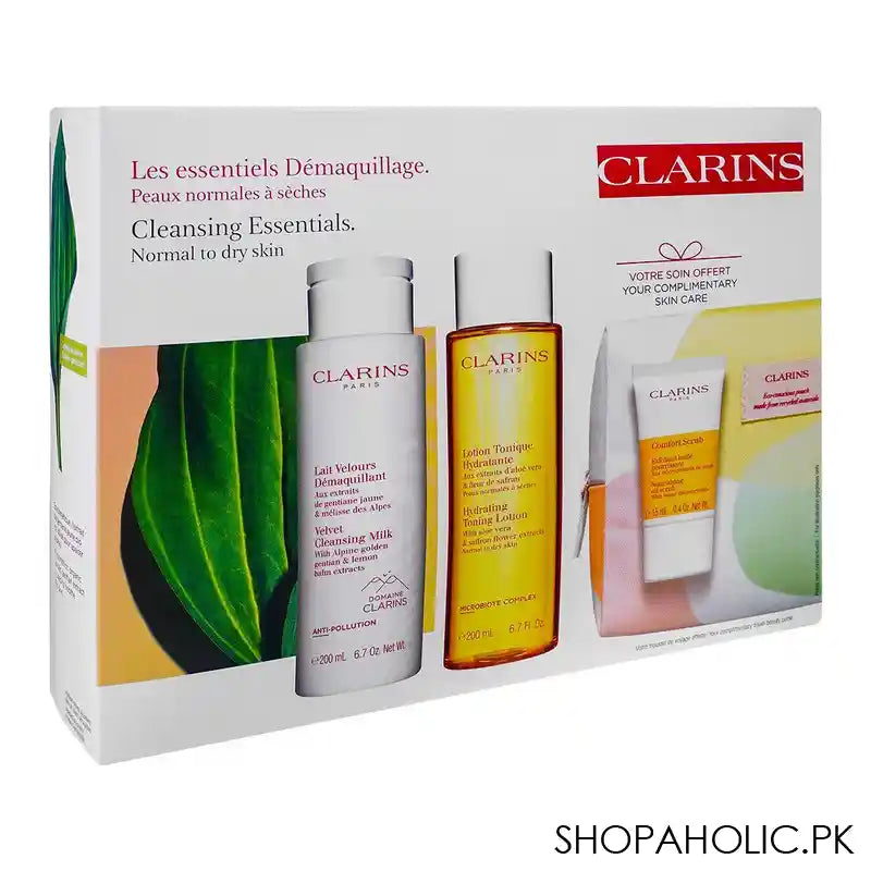 Clarins Paris Cleansing Essential Set, Normal TO Dry Skin - Main Image