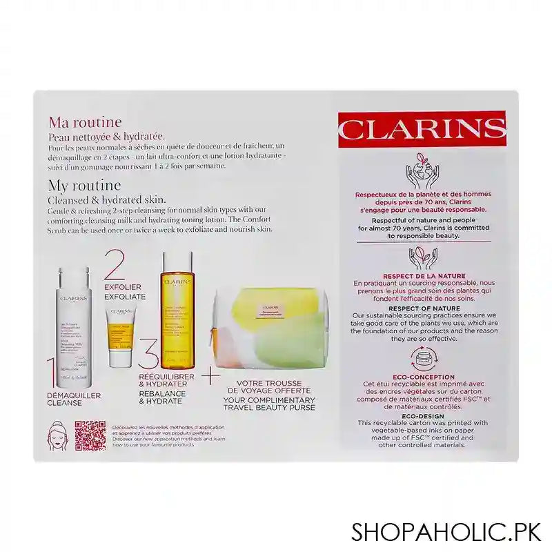 Clarins Paris Cleansing Essential Set, Normal TO Dry Skin - Image 5