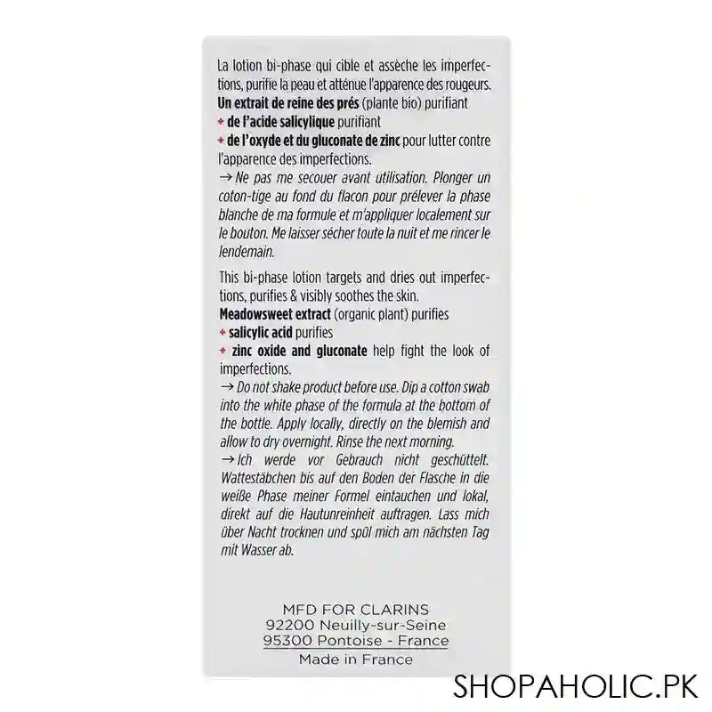 Clarins Paris Clear Out Blemish Lotion, All Skin types, 13ml - Image 2