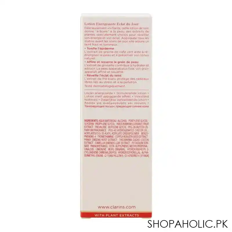 clarins paris daily energizer wake up booster, with green coffee & white tea extracts, 125ml image4
