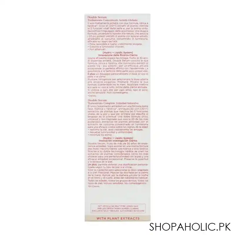 clarins paris double serum complete age control concentrate, 75ml image5
