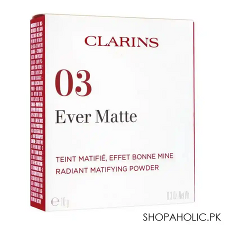 clarins paris ever matte radiant mattifying powder, 03 transparent warm image3