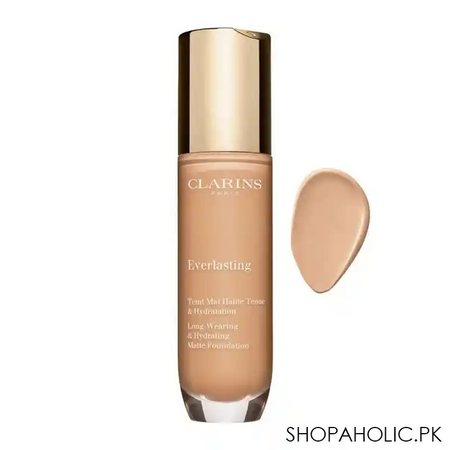 clarins paris everlasting long wearing & hydrating matte foundation, 108w sand main image