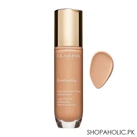 clarins paris everlasting long wearing & hydrating matte foundation, 109c wheat main image