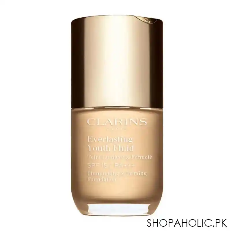 clarins paris everlasting youth fluid illuminating & firming foundation, 100.5 cream main image