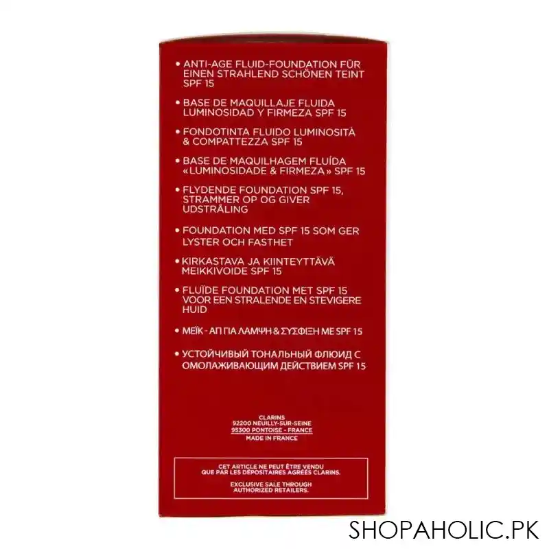 clarins paris everlasting youth fluid illuminating & firming foundation, 105.5 flesh image4