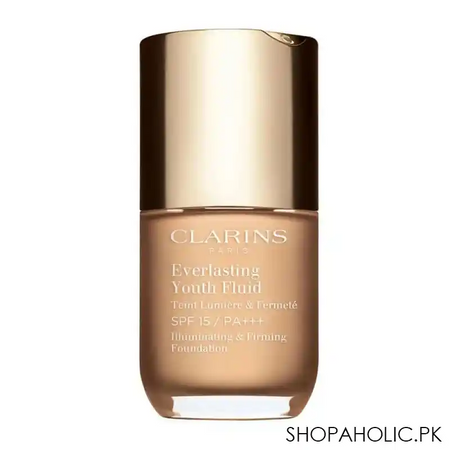 clarins paris everlasting youth fluid illuminating & firming foundation, 105.5 flesh main image