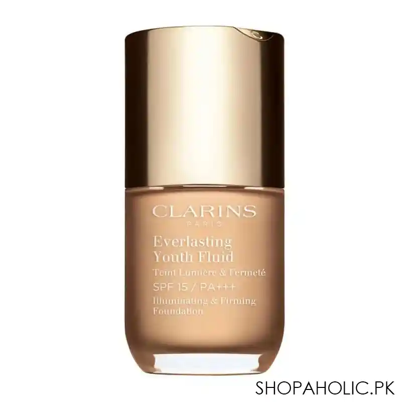 clarins paris everlasting youth fluid illuminating & firming foundation, 105.5 flesh main image