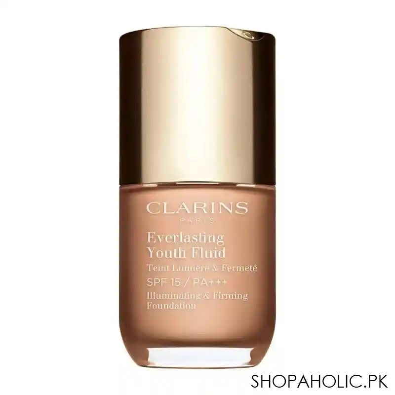clarins paris everlasting youth fluid illuminating & firming foundation, 107 beige main image