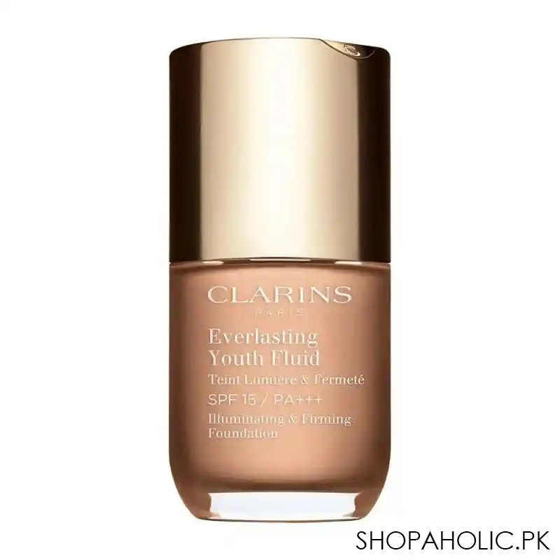 clarins paris everlasting youth fluid illuminating & firming foundation, 109 wheat main image