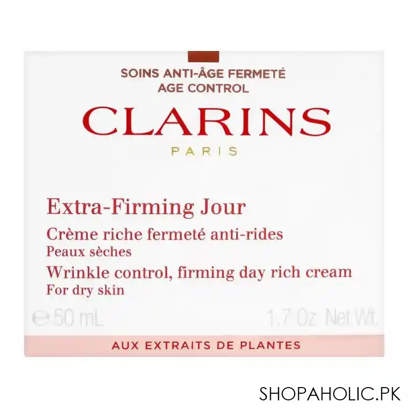 clarins paris extra firming jour day rich cream, for dry skin, 50ml image2
