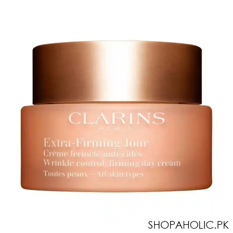 clarins paris extra firming jour wrinkle control firming day cream, all skin types, 50ml main image