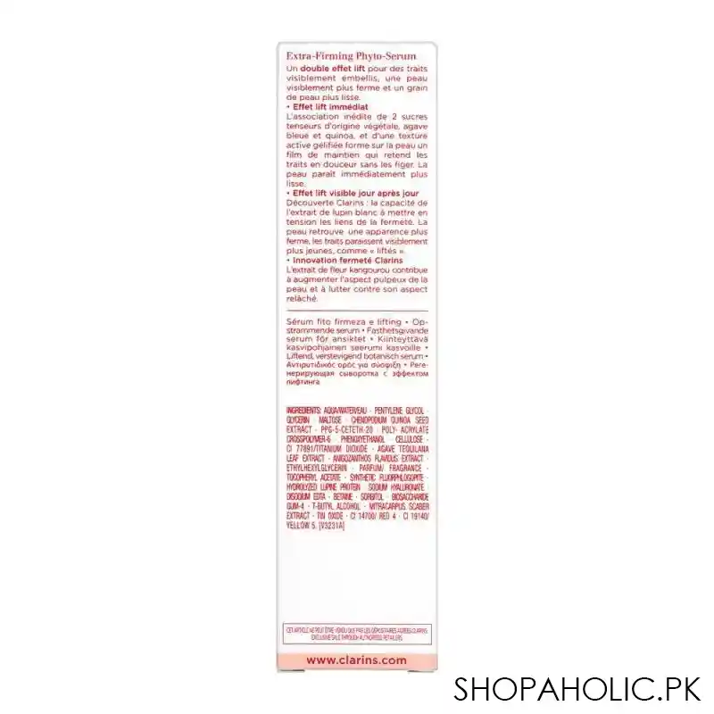 clarins paris extra  firming phyto serum, 50ml image5
