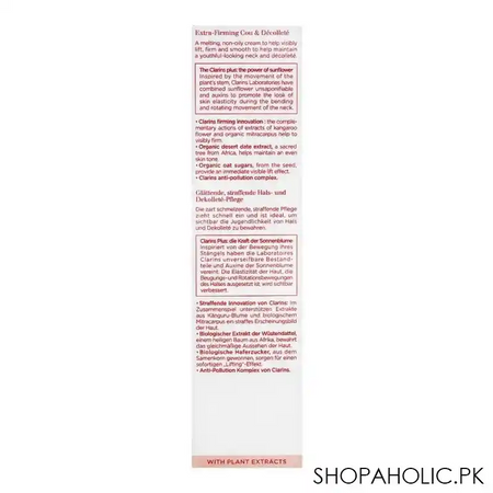 clarins paris extra firming youthful lift neck cream, 75ml image5