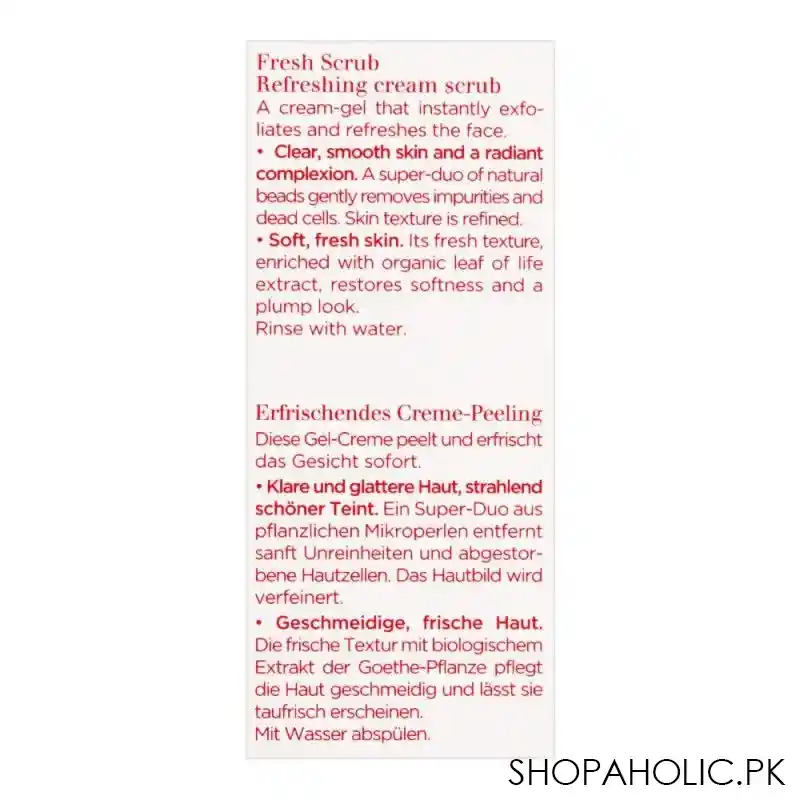 clarins paris fresh scrub refreshing cream scrub, with natural beads, 50ml image5