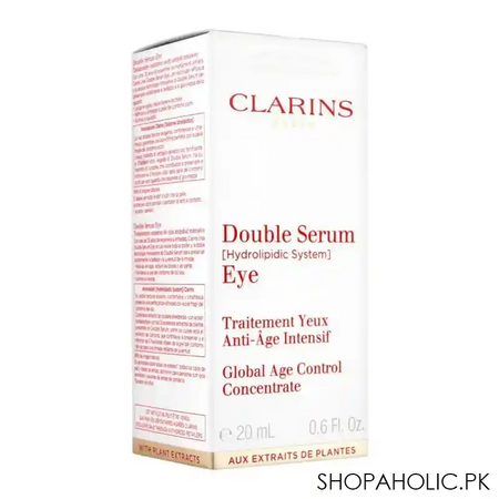 clarins paris global age control concentrate double serum eye, 20ml image2