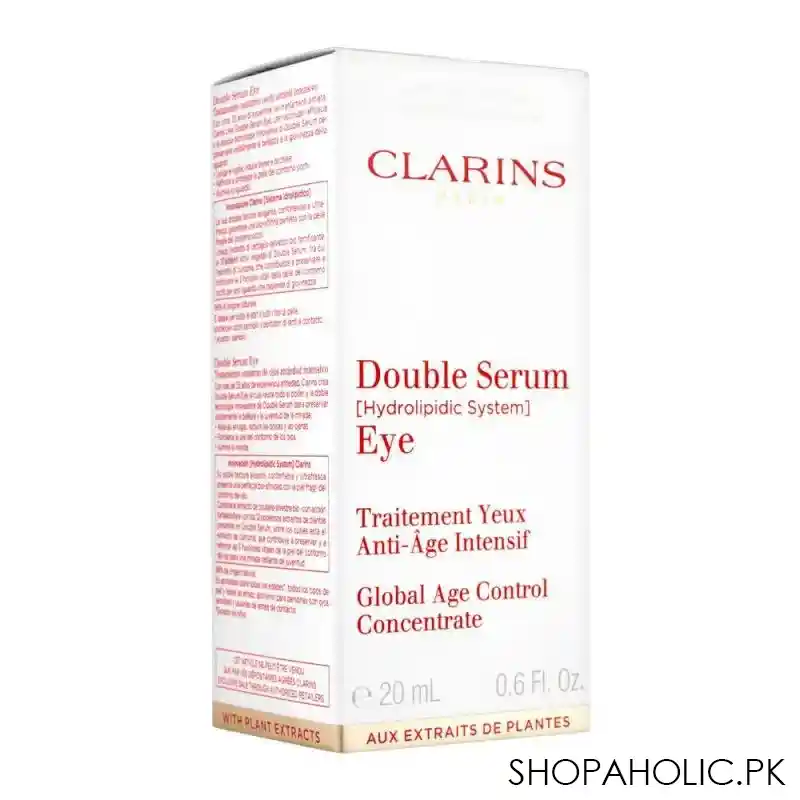 clarins paris global age control concentrate double serum eye, 20ml image2