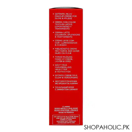 Clarins Paris Glow & Care Tinted Milky Boost Cream 01, 45ml - Image 5