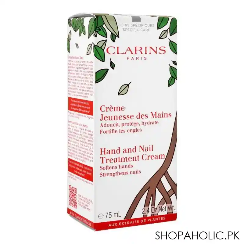 clarins paris hand and nail treatment cream, 75ml image2