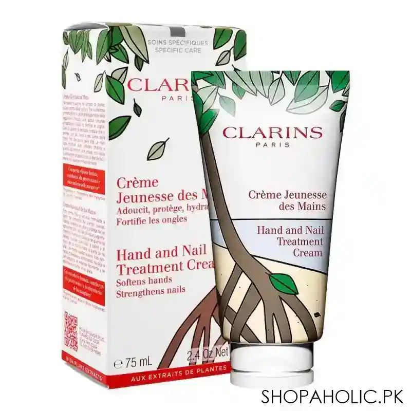 clarins paris hand and nail treatment cream, 75ml main image