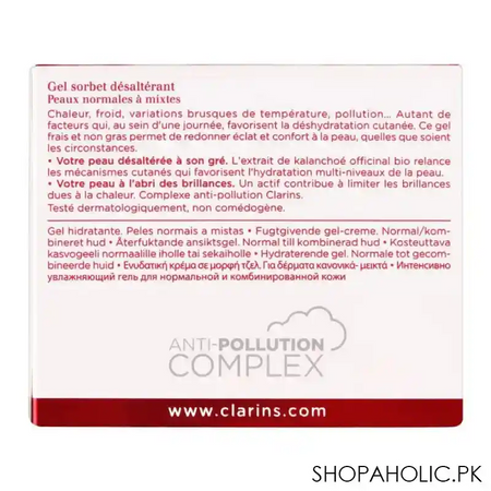 clarins paris hydra essentiel normal to combination skin cooling gel, 50ml image3