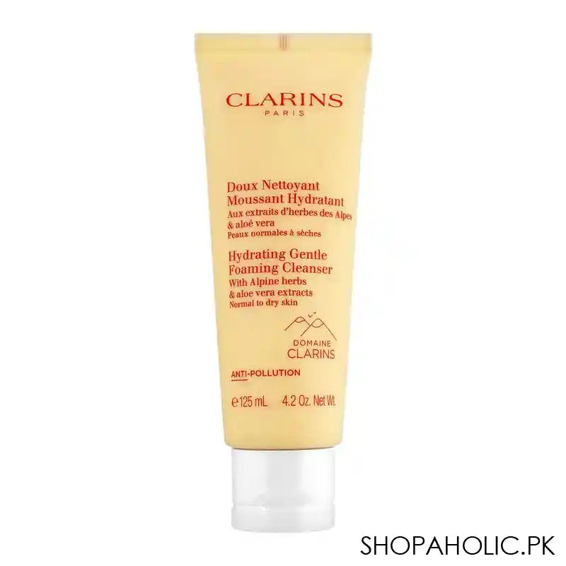Clarins Paris Hydrating Gentle Anti-pollution Foaming Cleanser, 125ml - Main Image