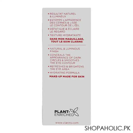 Clarins Paris Instant Concealer, Long Wearing, Crease Free, 15ml, 02 - Main Image