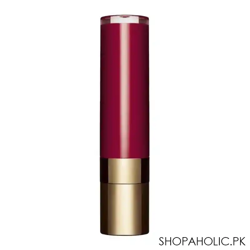clarins paris joli rouge lacquer intense colour lip balm, 744l plum image2