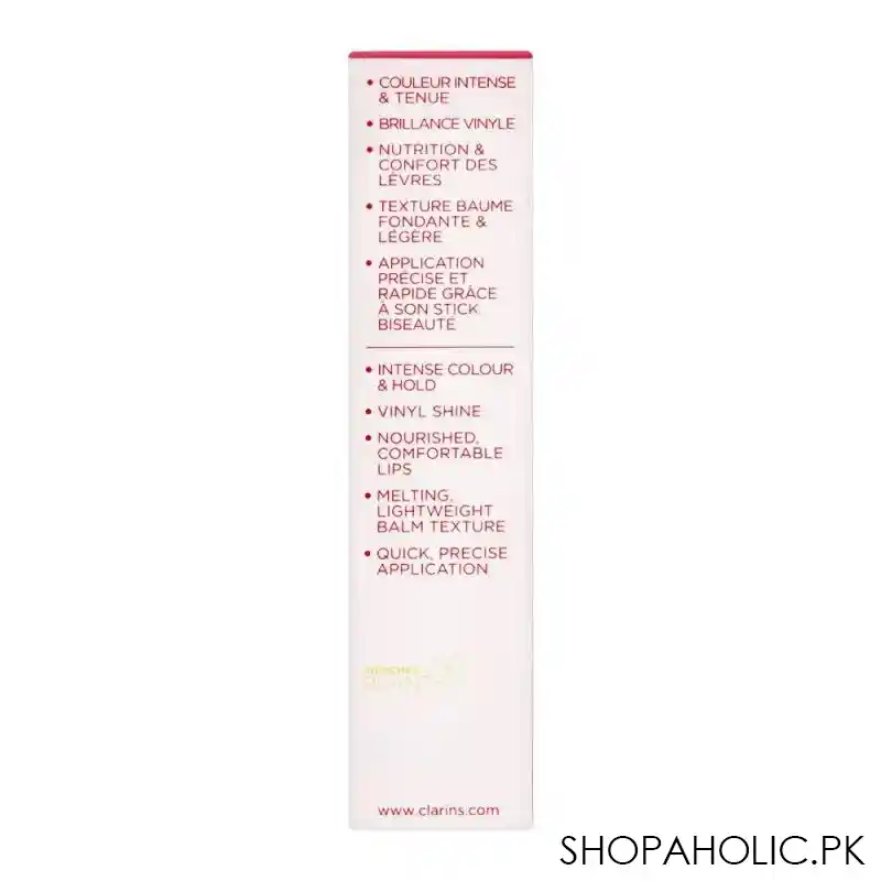 clarins paris joli rouge lacquer intense colour lip balm, 744l plum image4