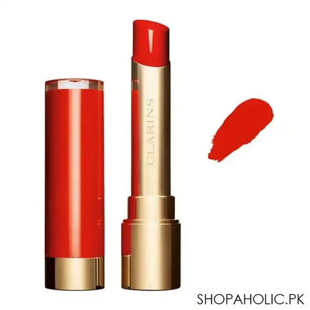 clarins paris joli rouge lacquer intense colour lip balm, 761l spicy chili main image