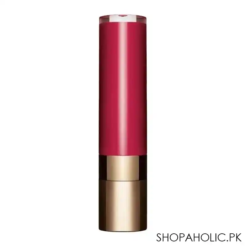 clarins paris joli rouge lacquer intense colour lip balm, 762l pop pink image2