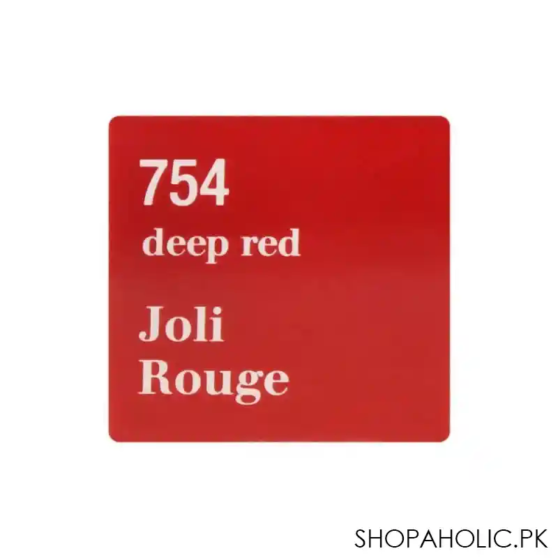 clarins paris joli rouge moisturizing long wearing lipstick, 754 deep red image5