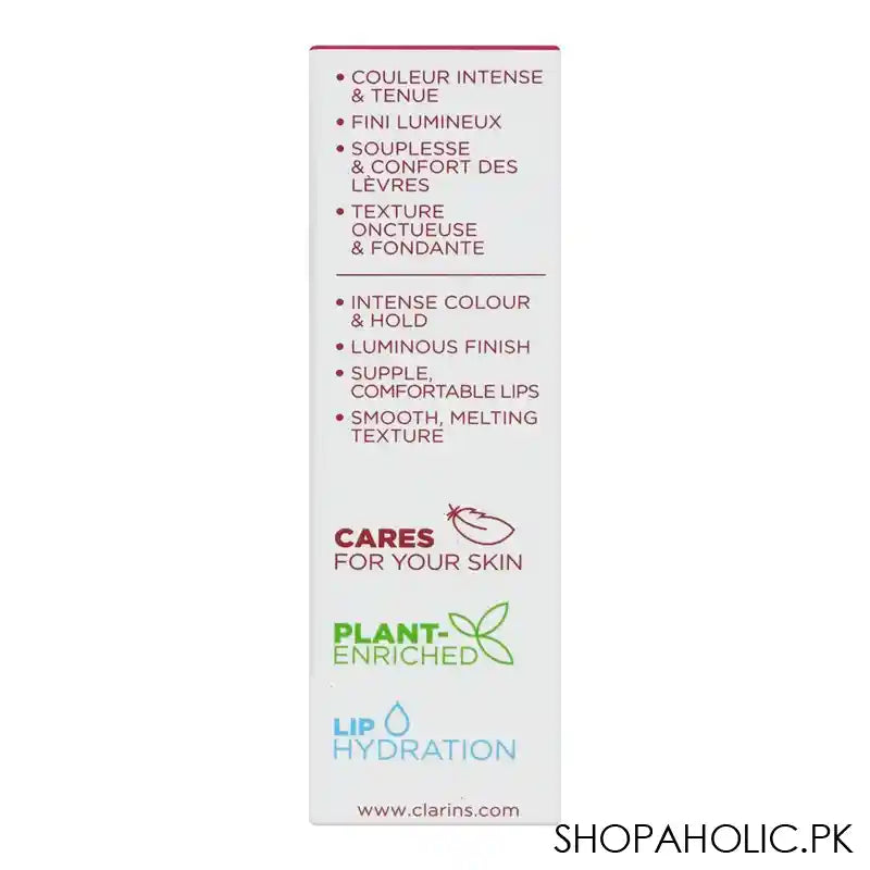 Clarins Paris Joli Rouge Moisturizing Long-Wearing Lipstick, Tenue Hydratation, 763 Fiery Red - Image 5