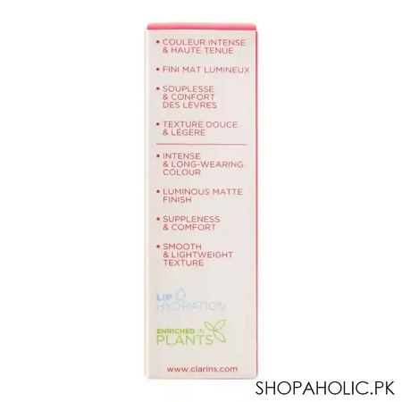 clarins paris joli rouge velvet matte & moisturizing long wearing lipstick, 711v papaya image5