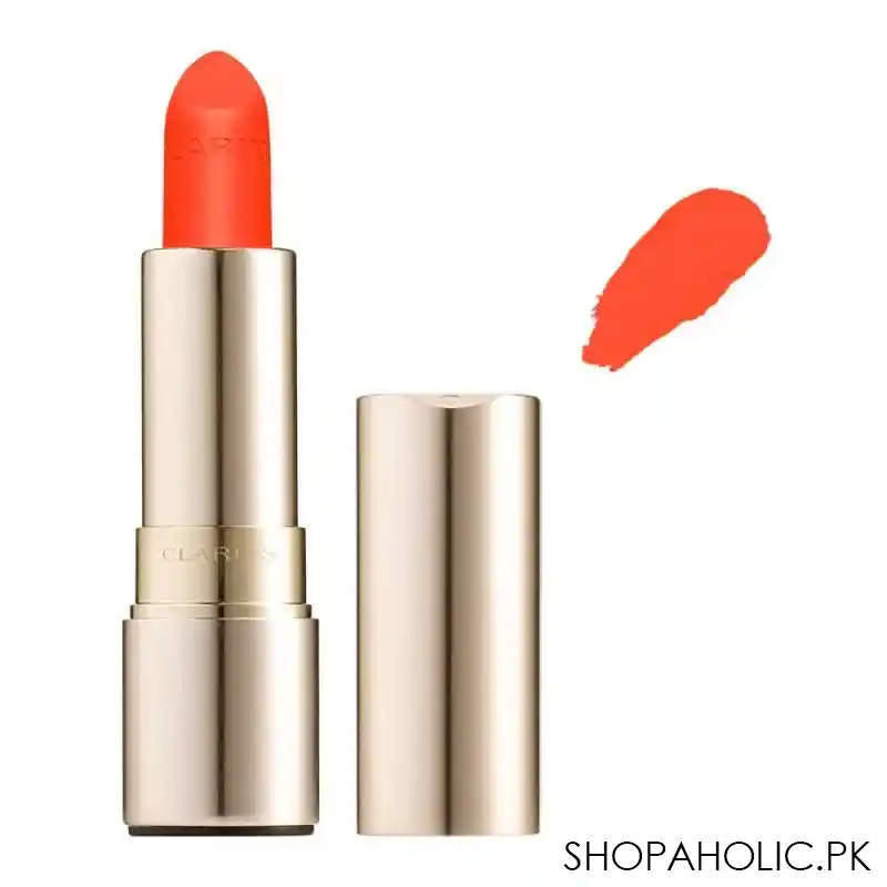 clarins paris joli rouge velvet matte & moisturizing long wearing lipstick, 711v papaya main image