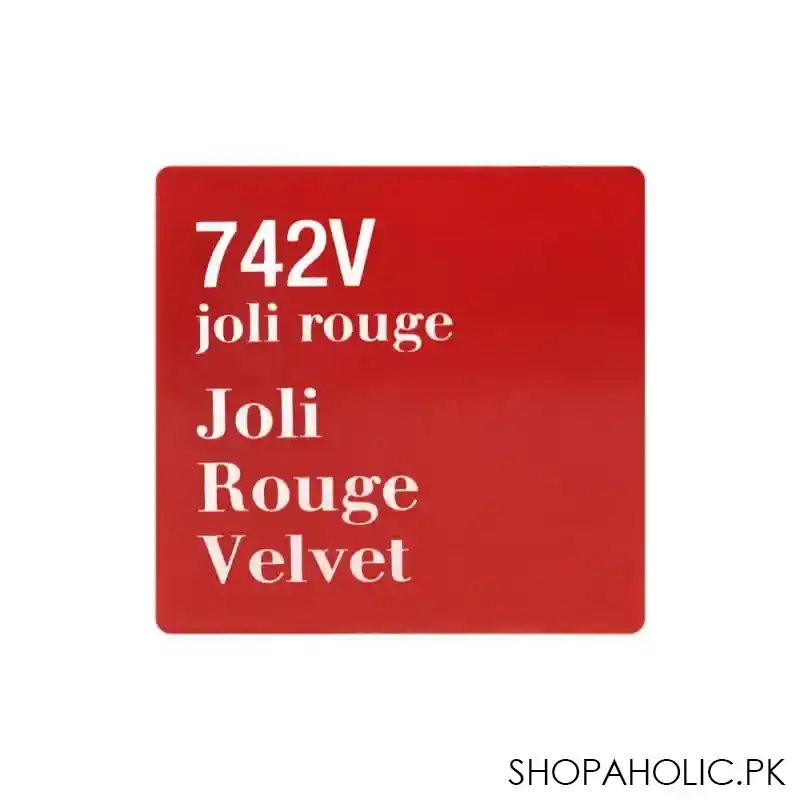 clarins paris joli rouge velvet matte & moisturizing long wearing lipstick, 742v joli rouge image5