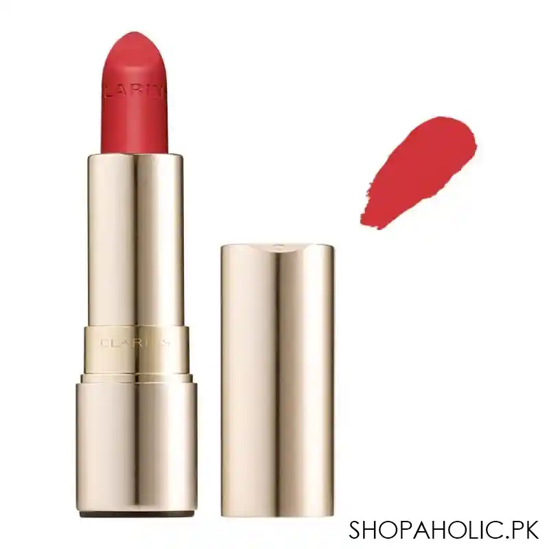 clarins paris joli rouge velvet matte & moisturizing long wearing lipstick, 756v guava main image