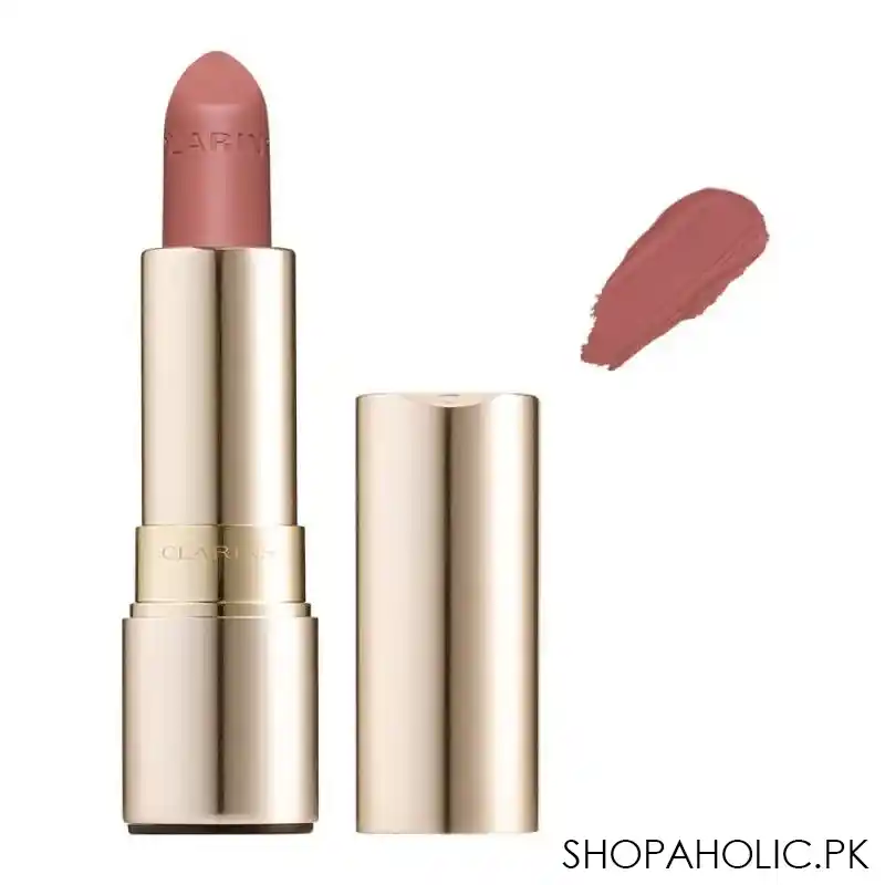 clarins paris joli rouge velvet matte & moisturizing long wearing lipstick, 758v sandy pink main image
