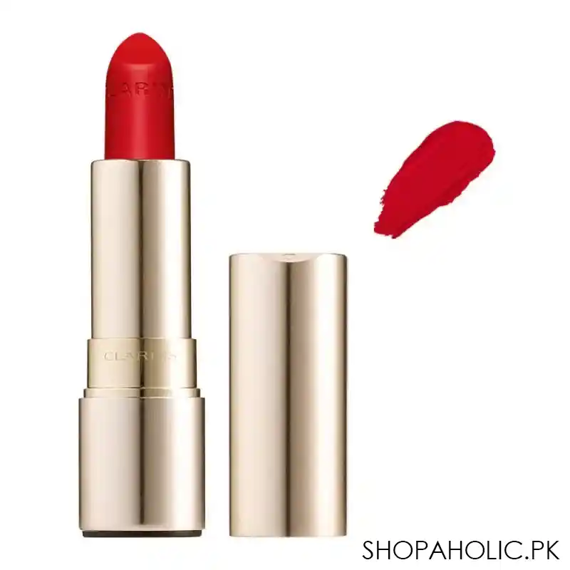 clarins paris joli rouge velvet matte & moisturizing long wearing lipstick, 761v spicy chili main image