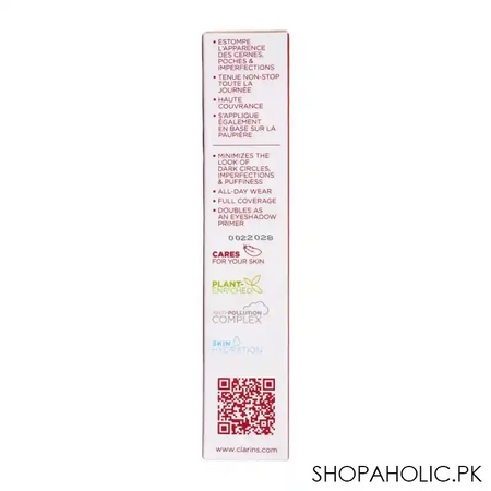 clarins paris long wear & hydration everlasting concealer, 00 very light image3