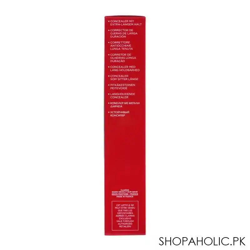 clarins paris long wear & hydration everlasting concealer, 00 very light image5