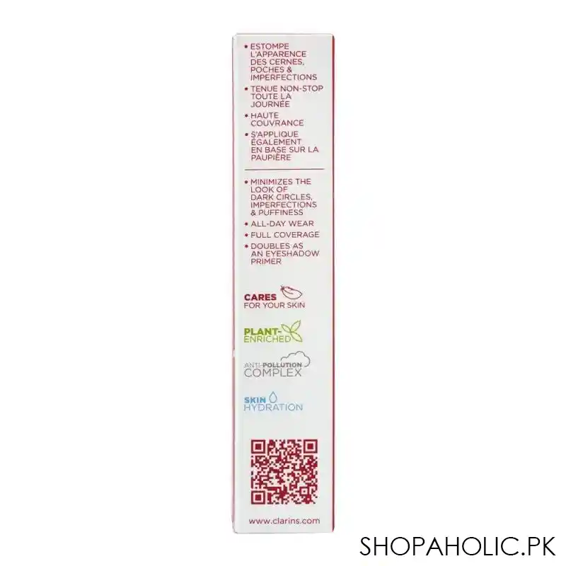 clarins paris long wear & hydration everlasting concealer, 02 light medium image3