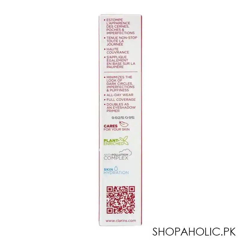 clarins paris long wear & hydration everlasting concealer, 03 medium deep image3
