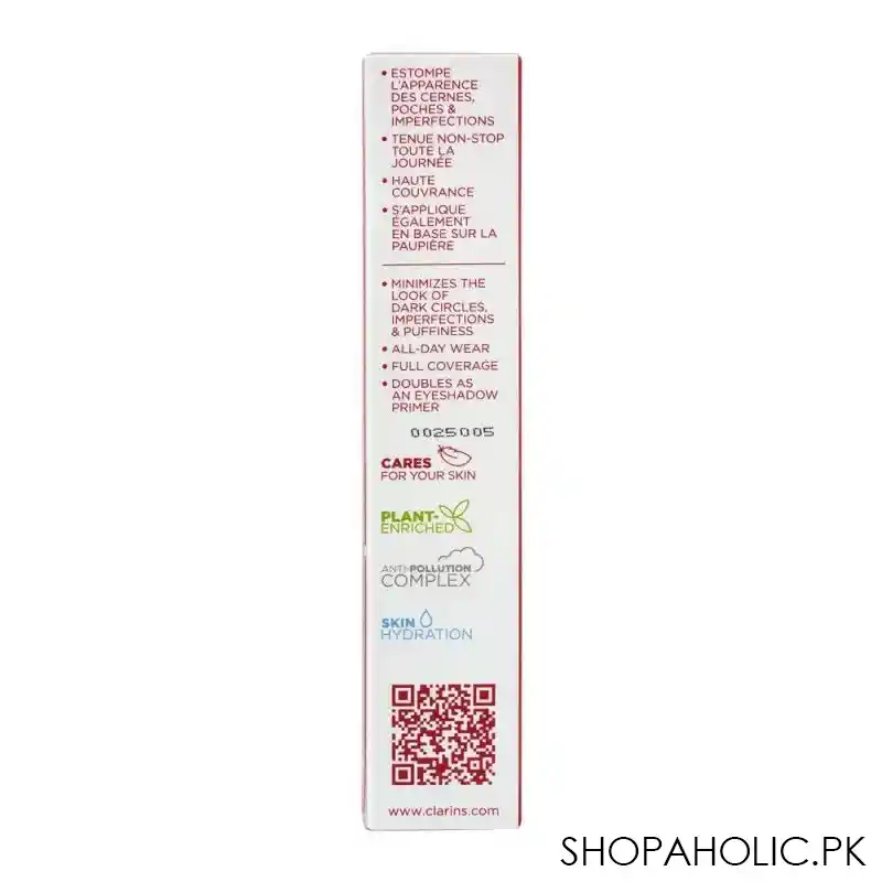 clarins paris long wear & hydration everlasting concealer, 04 deep image3
